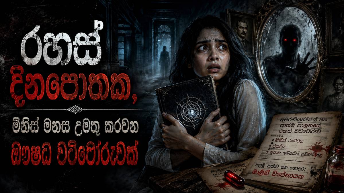 පළමු කොටස  - රහස් දිනපොතක, මිනිස් මනස උමතු කරවන ඖෂධ වට්ටෝරුවක්
